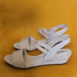 Elegant Beige Wedge Heels